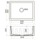 Кухонная мойка Natceramic Omoikiri Mikura 61-WH белый глянец 4993257