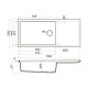 Кухонная мойка Artceramic Omoikiri Sintesi 116-GB графит 4997120