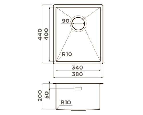 Кухонная мойка Omoikiri Taki 38-U/IF-GB графит 4997016