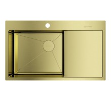 Кухонная мойка Omoikiri Akisame 86-LG-L Side светлое золото 4997045
