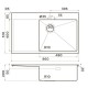 Кухонная мойка Omoikiri Akisame 86-LG-R Side светлое золото 4997046