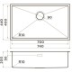 Кухонная мойка Omoikiri Taki 74-U/IF GB графит 4997020