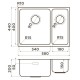 Кухонная мойка Omoikiri Tadzava 58-2-U/I-IN-L Ultra 15 нержавеющая сталь 4997118