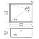 Кухонная мойка Omoikiri Taki 54-U/IF-LG Side SF светлое золото 4997092