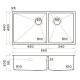 Кухонная мойка Omoikiri Taki 85-2-LB-U/IF-IN Side нержавеющая сталь 4997037