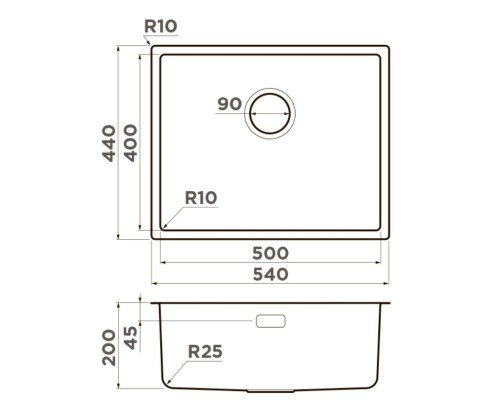 Кухонная мойка Omoikiri Tadzava 54-U/I Ultra LG светлое золото 4993266