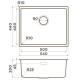 Кухонная мойка Omoikiri Tadzava 54-U/I Ultra GM вороненая сталь 4993267