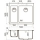 Кухонная мойка Artceramic Omoikiri Bosen 59-2A-GR ленинградский серый 4993822