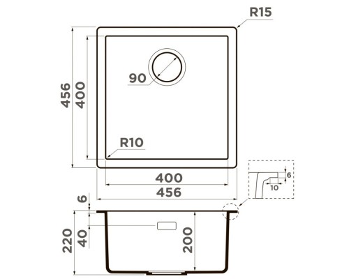 Кухонная мойка Artceramic Omoikiri Yamakawa 45-Integra-WH белый 4997253