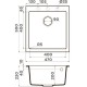Кухонная мойка Artceramic Omoikiri Bosen 47A-GR ленинградский серый 4993816