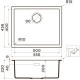 Кухонная мойка Artceramic Omoikiri Yamakawa 55-Integra-GB графит 4997263