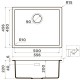 Кухонная мойка Artceramic Omoikiri Yamakawa 55-Integra-GR ленинградский серый 4997264