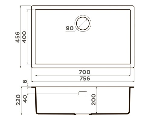 Кухонная мойка Tetogranit Omoikiri Yamakawa 75T-Integra-WH белый 4997279