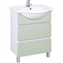 Тумба белый матовый/оливковый матовый 55,2 см Onika Элита 106121
