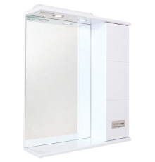Зеркальный шкаф 67x71,2 см белый глянец R Onika Балтика 206704