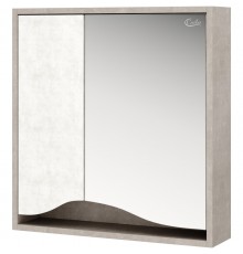 Зеркальный шкаф 60x71,2 см светлый камень/бетон крем Onika Брендон 206084