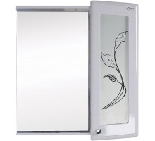 Зеркальный шкаф 65x77,1 см белый глянец R Onika Валенсия 206532