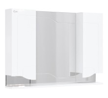 Зеркальный шкаф 102,4x73 см белый глянец Onika Веронэлла 210506