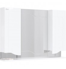 Зеркальный шкаф 102,4x73 см белый глянец Onika Веронэлла 210506