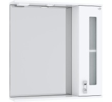 Зеркальный шкаф 67x71,2 см белый глянец R Onika Кристалл 206706