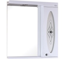 Зеркальный шкаф 65x73,2 см белый глянец R Onika Кристи 206536