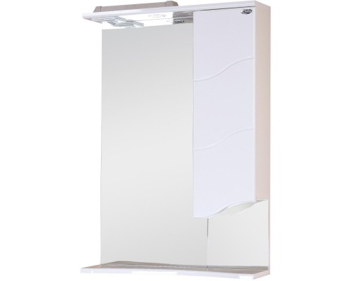 Зеркальный шкаф 58x80 см белый глянец R Onika Лайн 205820