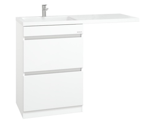 Комплект мебели белый глянец 120 см Onika Милтон 105801 + FC-00001871 + 210018