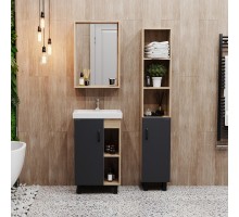 Комплект мебели дуб сонома/серый матовый 50 см Onika Милтон 105035 + 4630055557578 + 204803