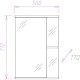 Комплект мебели белый глянец 41 см Onika Азов 104001 + 1WH110254 + 205012