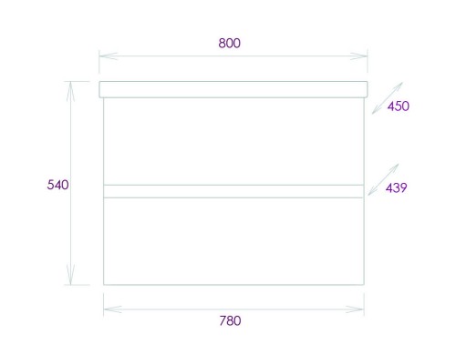 Комплект мебели белый глянец 80 см Onika Эвада 108058 + UM-COM80/1 + 208096