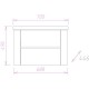Комплект мебели белый глянец/ателье темный 70 см Onika Стоун 107045 + UM-COM70/1 + 207034