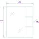 Комплект мебели дуб сонома/белый матовый 60 см Onika Легран 106140 + UM-COM60/1 + 206070