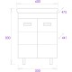 Комплект мебели белый глянец 60 см Onika Балтика 106139 + 1WH302082 + 205846
