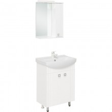 Комплект мебели белый глянец 61,5 см Onika Лига 106134 + 1.3120.3.S00.11B.0 + 206030