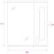 Комплект мебели белый глянец 60,5 см Onika Кристалл 106123 + 1WH109652 + 205818