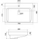 Комплект мебели белый глянец 70 см Onika Балтика 107523 + 1WH302083 + 206701