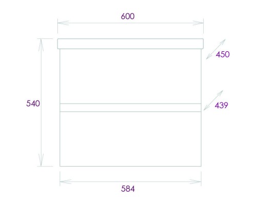 Комплект мебели белый глянец 60 см Onika Эвада 106145 + UM-COM60/1 + 206085