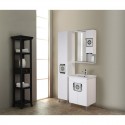 Комплект мебели белый глянец 60 см Onika Флорена 106050 + UM-COM60/1 + 206206