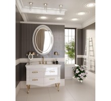 Комплект мебели белый глянец 106,5 см Onika Адель 110507 + 4640021063583 + 207030