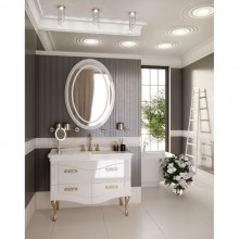 Комплект мебели белый глянец 106,5 см Onika Адель 110507 + 4640021063583 + 207030