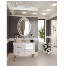 Комплект мебели белый глянец 106,5 см Onika Адель 110507 + 4640021063583 + 207030