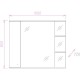 Комплект мебели белый глянец 99 см Onika Эльбрус 110008 + 1WH110255 + 210004