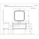 Тумба с раковиной белый глянец/золото 91 см Opadiris Ибица
