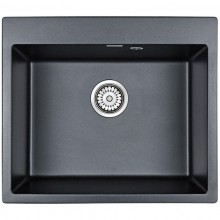 Кухонная мойка Paulmark Kante черный металлик PM106052-BLM