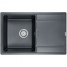 Кухонная мойка Paulmark Flugen черный металлик PM217850-BLM