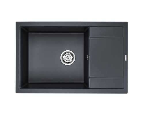Кухонная мойка Paulmark Verlass черный металлик PM317850-BLM