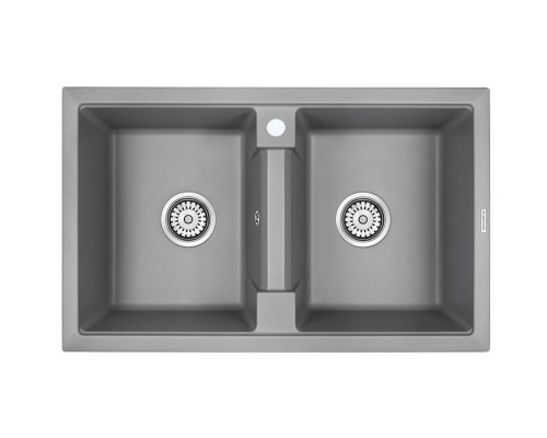 Кухонная мойка Paulmark Zwilling серый металлик PM238150-GRM Кухонная мойка Paulmark Zwilling серый металлик PM238150-GRM