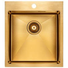 Кухонная мойка Paulmark Neckar золотой матовый PM804551-BG