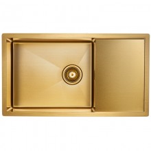 Кухонная мойка Paulmark Platte золотой матовый  PM807844-BG