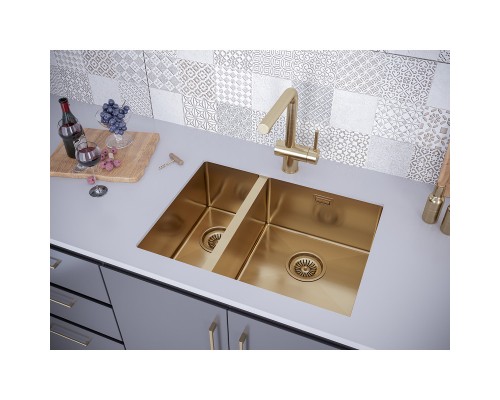 Кухонная мойка Paulmark Annex золотой матовый PM545944-BGR